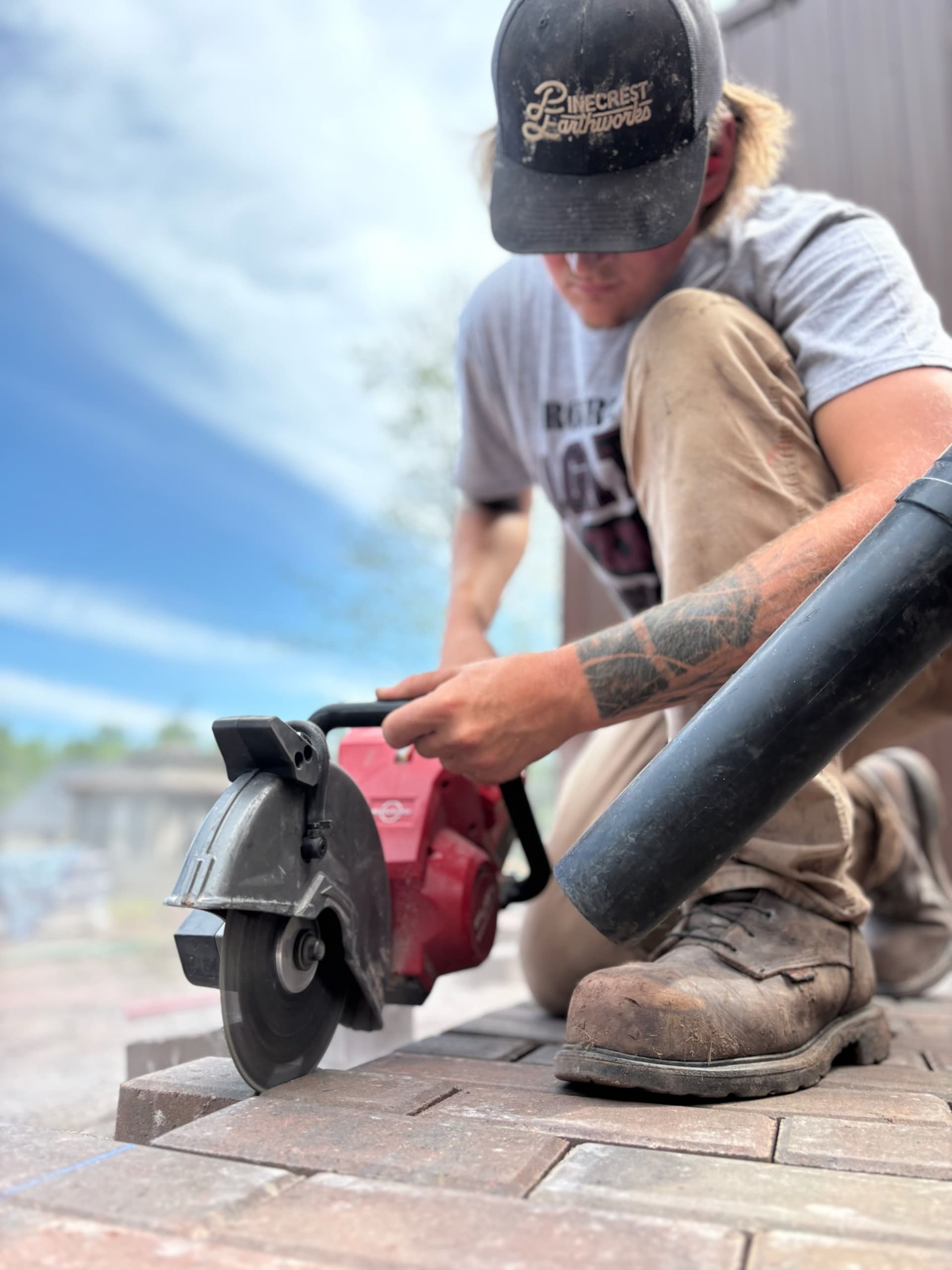 Precision Paver Walkway Installation image
