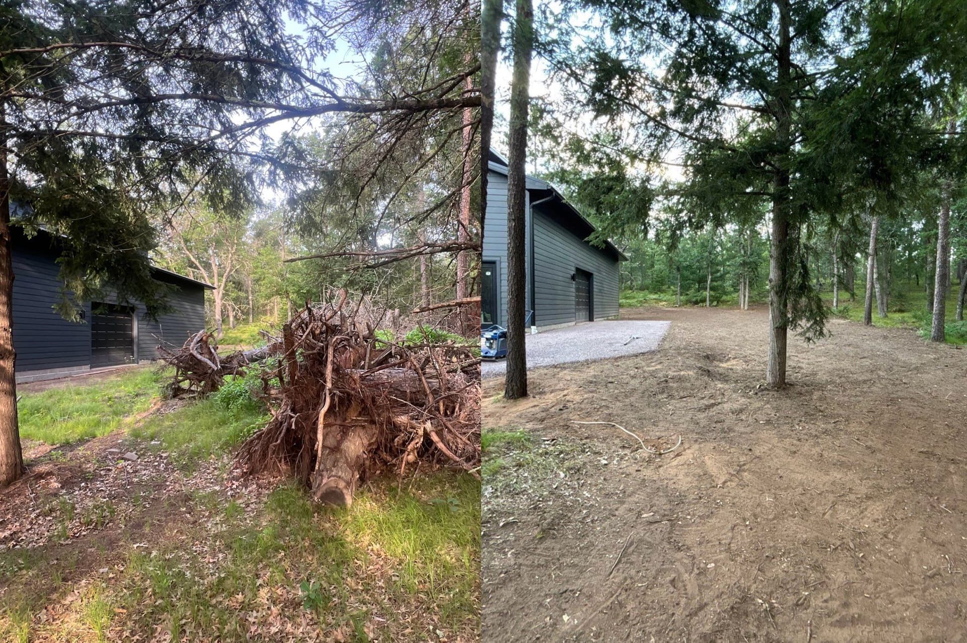 Cabin Transformation with Grading and Gravel image
